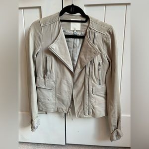 Joie cream leather jacket
